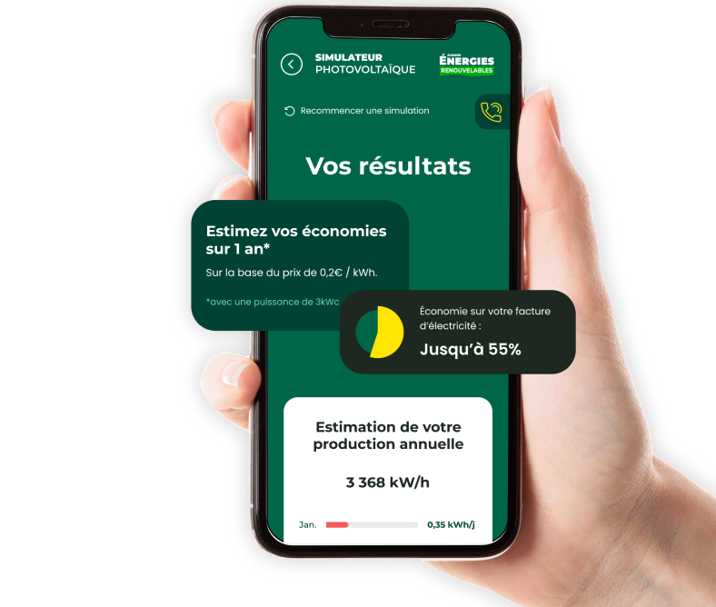 Téléphone avec application enr
