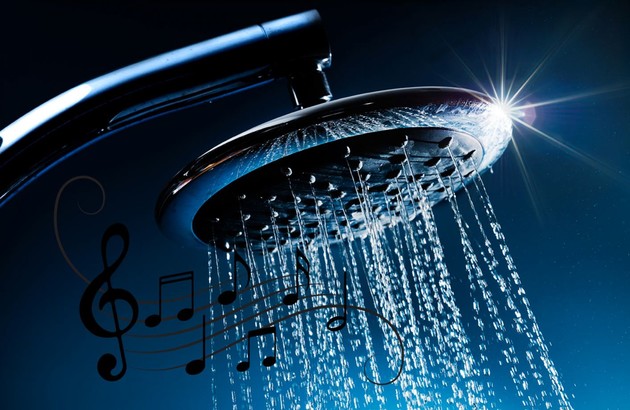 Pommeau de douche musical