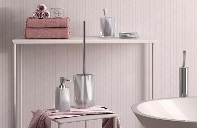 Idée déco toilettes en gris