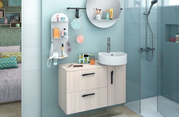 Les meubles sous vasque pour une petite salle de bains design