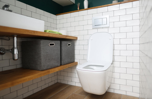 Espace rangement pour toilettes