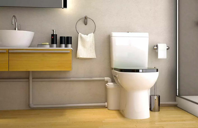 Installation WC broyeur W19P de Watermatic