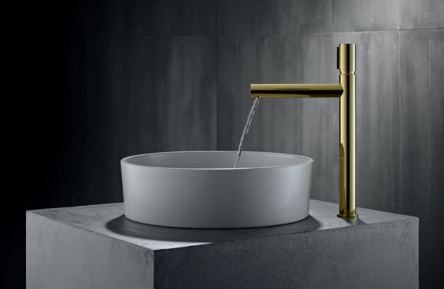 Mitigeur Uno 260 de Axor coloris or élégant et moderne