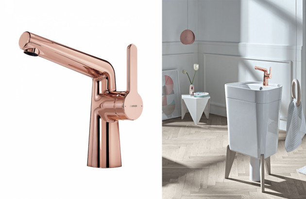 Mitigeur Hansadesign de Hansa en finition or rose