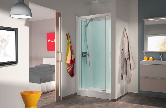 cabine de douche intégrale Kinedo Kineprime Glass 100 d'angle