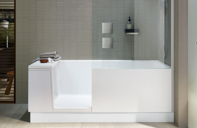 Baignoire rectangulaire de chez Duravit modèle Shower and Bath
