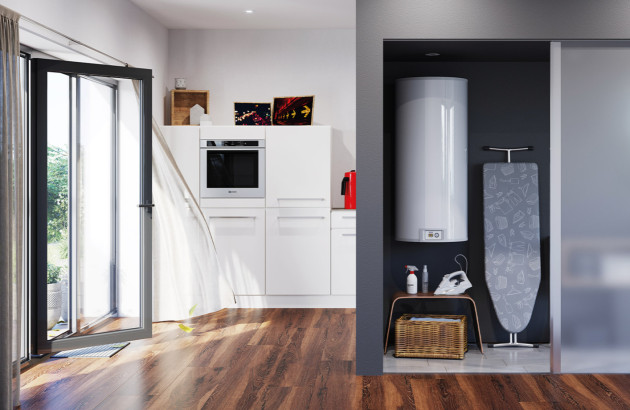 Chauffe-eau dans une maison bien équipée en électro-ménager