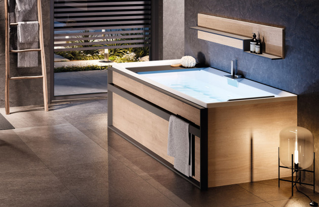 Ambiance baignoire spa Divina de Novellini