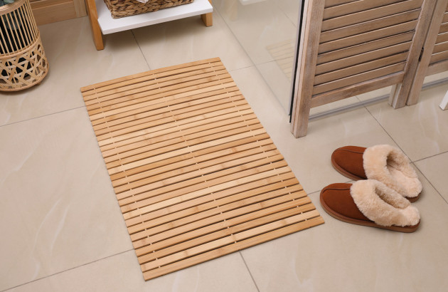 Tapis de bain en bambou