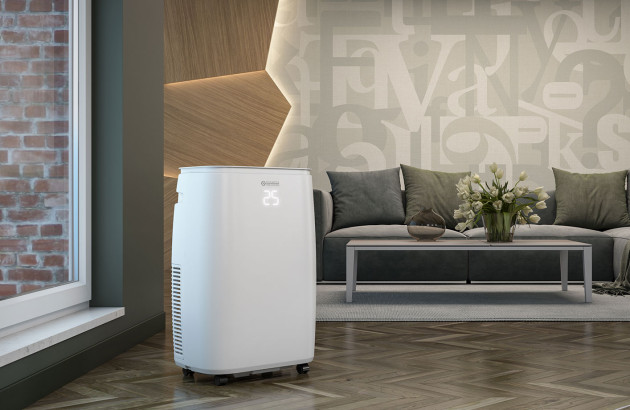 climatiseur monobloc installé dans une pièce à vivre