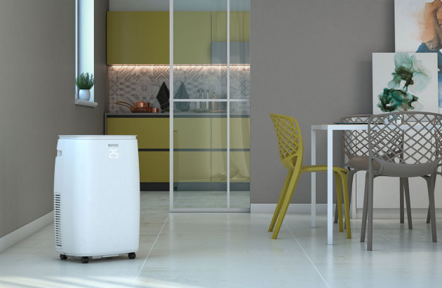 climatiseur monobloc installé dans une pièce à vivre