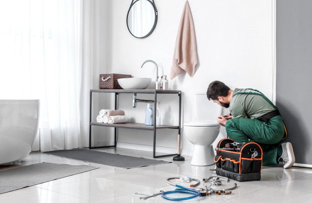 plombier qui répare les toilettes