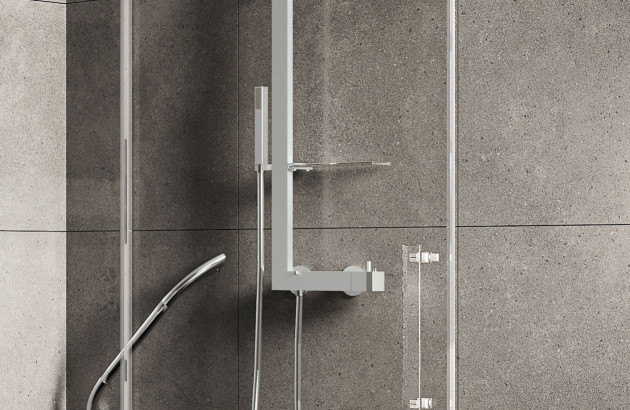 Barre de douche avec accessoires de douche intégrés