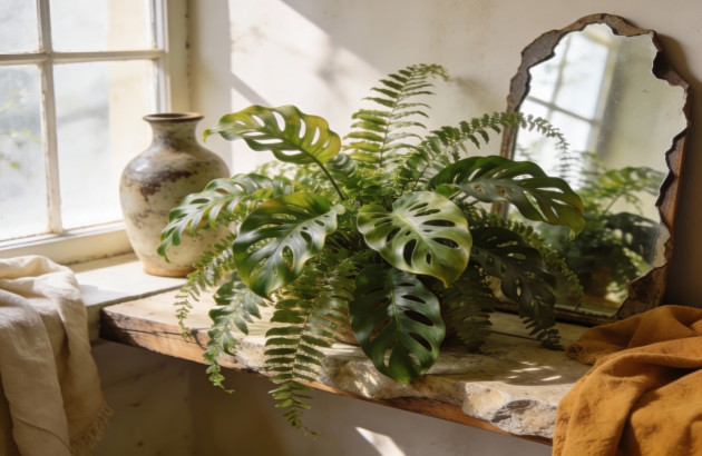 Plante verte résistante à l'humidité