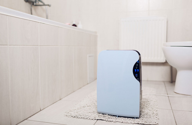 Déshumidificateur dans une salle de bain