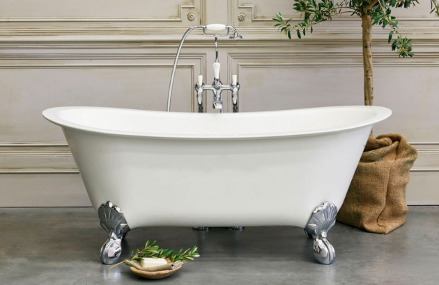 Baignoire îlot rétro émaillée