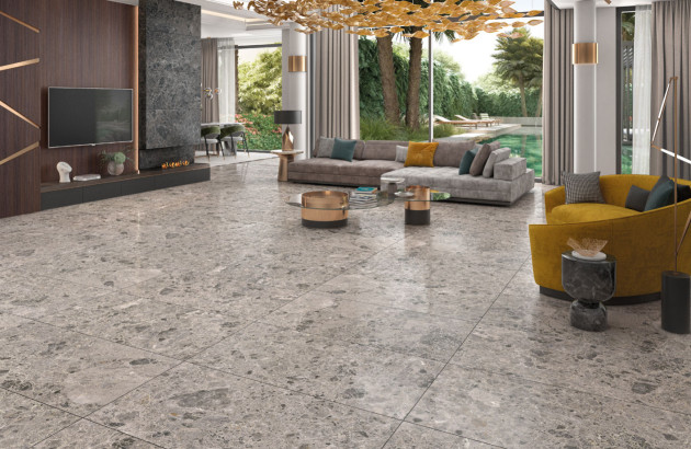 Carrelage imitation pierre brute Bedrock de Pavigres