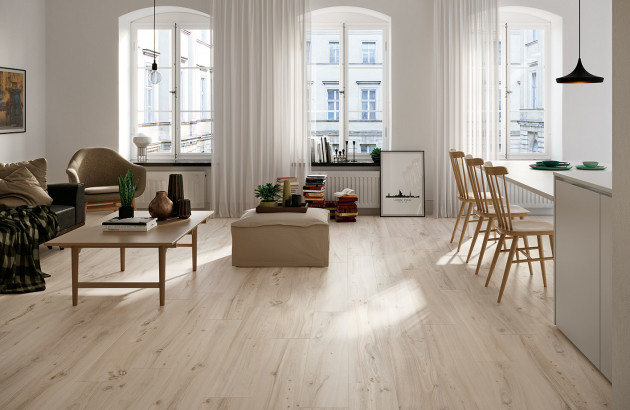 Ambiance carrelage imitation parquet Vincennes par Emil Ceramica