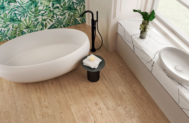 Carrelage chêne vieilli le Bricolle de Novabell