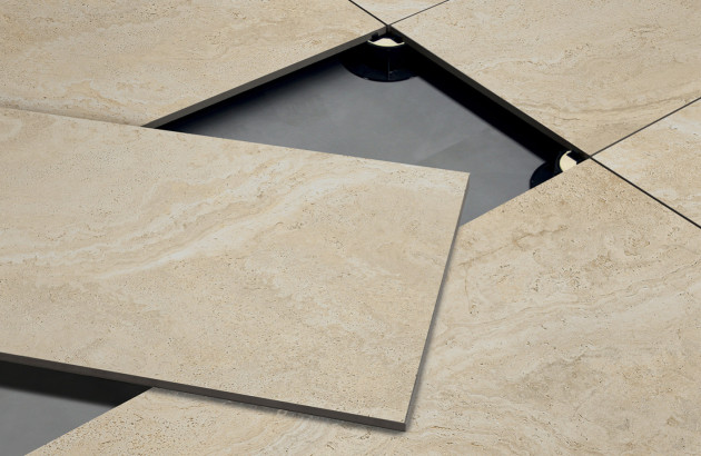 Carrelage sur plot, une pose sans colle et sans travaux