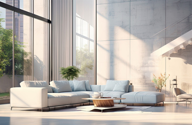 Logement optimisé pour le chauffage passif solaire