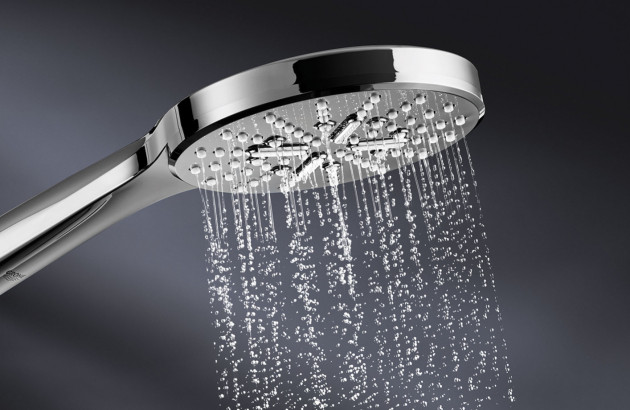 pommeau de douche inox