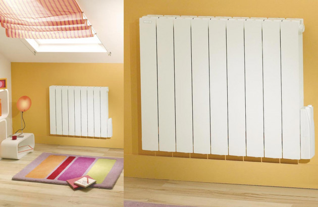 Radiateur horizontal blanc