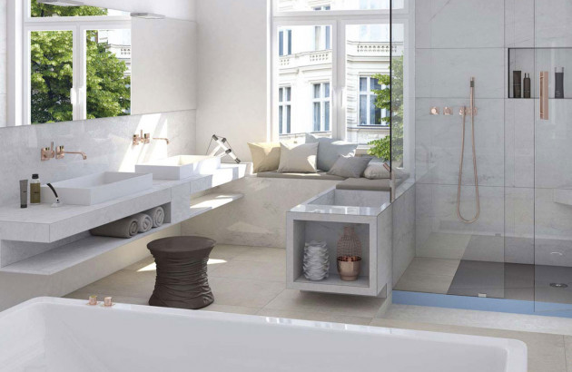 Carrelage mural douche italienne