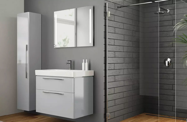 Meuble de salle de bains au look italien
