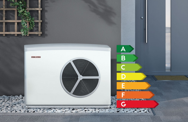 Pompe à chaleur Stiebel Eltron avec l'étiquette énergétique