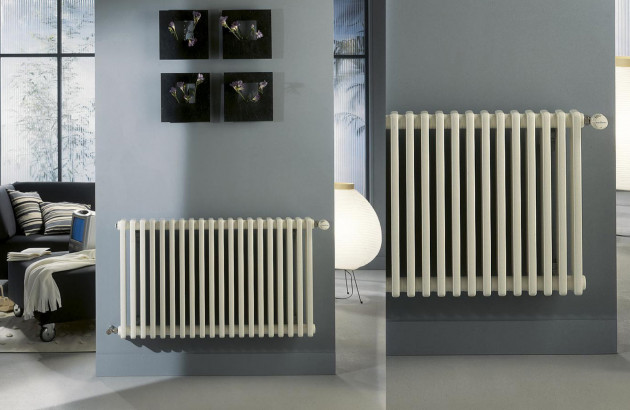 Radiateur horizontal blanc