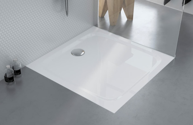 receveur de douche extra-plat blanc