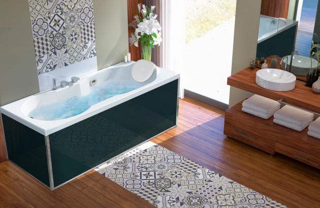 Petite salle de bains aménagée en espace spa détente