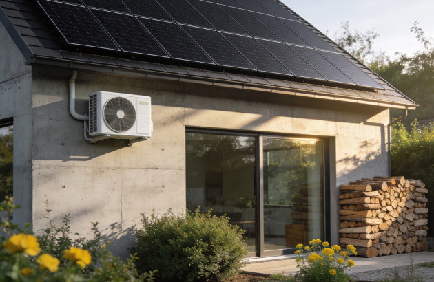 Panneaux photovoltaïques associés à une pompe à chaleur