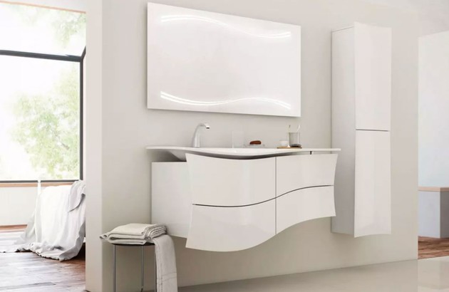 Meuble de salle de bains Maestro Decotec en blanc