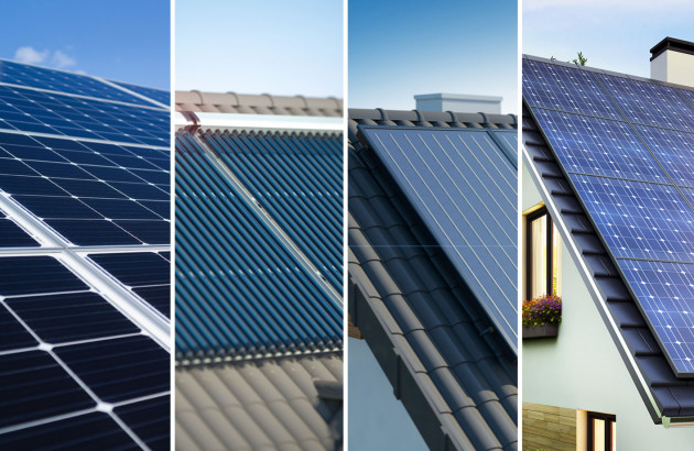 Les différents types de panneaux solaires.