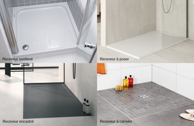 Les différents types de receveurs de douche