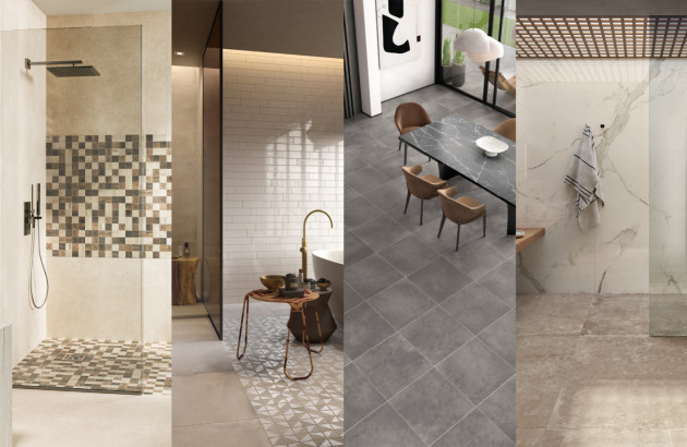 4 dimensions de carrelages différentes