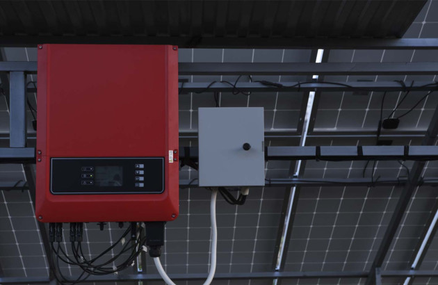 Partie technique de l'installation de panneaux solaires
