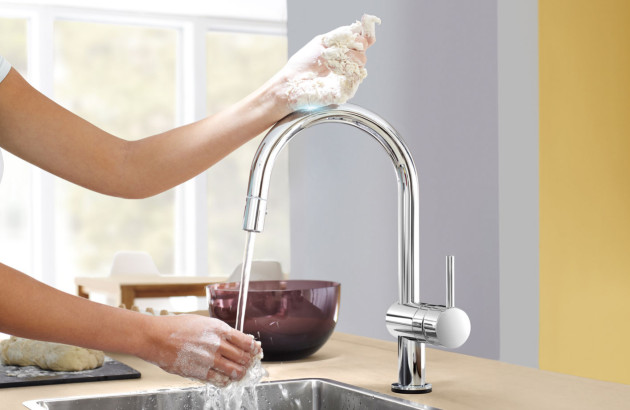 Fonctionnement d'un robinet tactile
