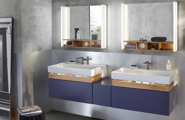 Meubles de salle de bains Terrace, imaginés par Jacob Delafon et adaptés à toute la famille