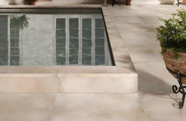 Carrelage anti-dérapant beige