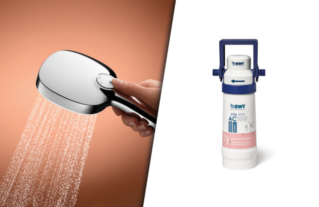 Filtre à eau à installer sur le pommeau de douche