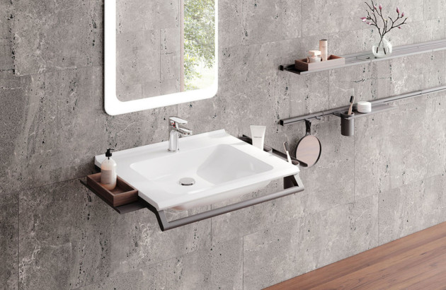 Lavabo carré moderne pour PMR