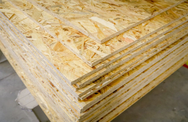 Ensemble de plaques en OSB