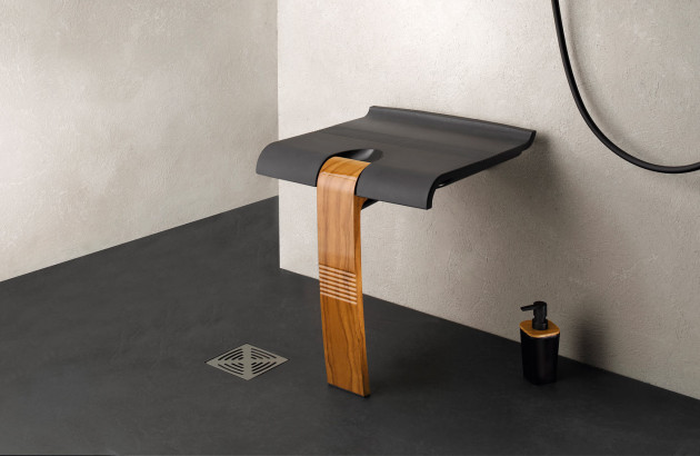 Siège de douche avec béquille