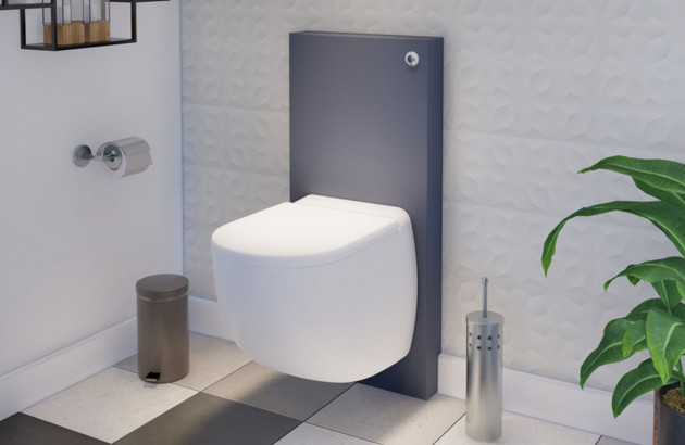 WC avec chasse d'eau intégrée