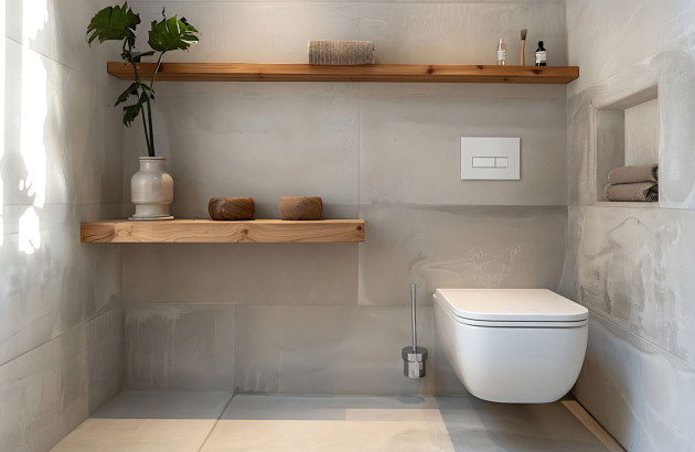 WC moderne suspendu