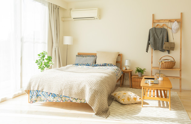 climatiseur réversible dans une chambre