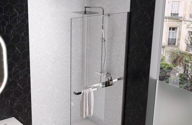 Paroi de douche à l'italienne en verre